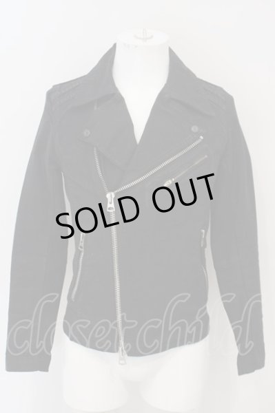 画像1: CIVARIZE / Evil加工デニムライダース 44 ブラック O-24-04-04-043-CI-ou-YM-ZT148 (1)
