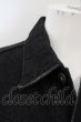 画像2: CHARM CULT / 袖ZIPデニムトラッカージャケット 1 ブラック O-24-04-04-044-CH-ja-YM-ZT148 (2)