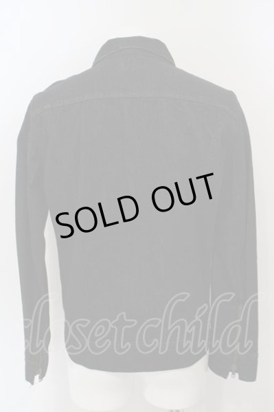 画像4: CHARM CULT / 袖ZIPデニムトラッカージャケット 1 ブラック O-24-04-04-044-CH-ja-YM-ZT148 (4)