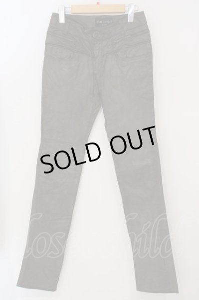 画像1: SHARE SPIRIT / ゴートレザーZIPデザインパンツ S カーキ O-24-04-04-056-SH-pa-YM-ZT173 (1)