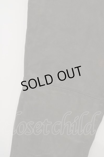 画像3: SHARE SPIRIT / ゴートレザーZIPデザインパンツ S カーキ O-24-04-04-056-SH-pa-YM-ZT173 (3)