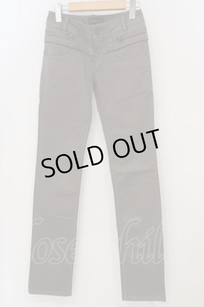 画像1: SHARE SPIRIT / ZIPデザインストレッチパンツ S ブラウン（レッド） O-24-04-04-059-SH-pa-YM-ZT176 (1)