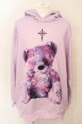 【WINTERセール】TRAVAS TOKYO / Furry bear Hoodie パーカー F パープル O-24-04-04-011-TR-to-YM-ZT070