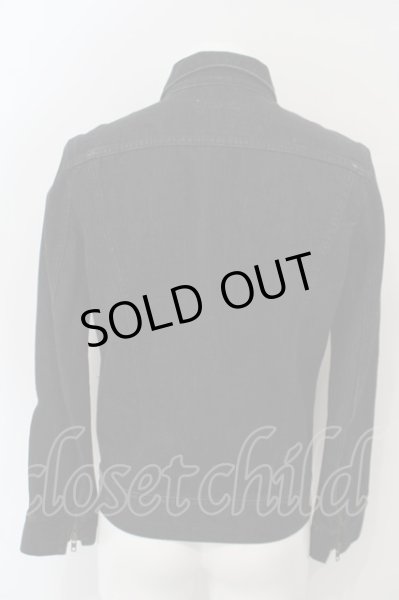 画像4: CHARM CULT / 袖ZIPデニムトラッカージャケット 0 ブラック O-24-04-04-019-CH-ja-YM-ZT077 (4)