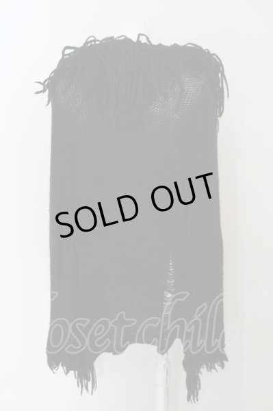 画像3: CIVARIZE / フリンジガウンカーディガン 44 ブラック O-24-04-04-003-CI-to-YM-ZT077 (3)