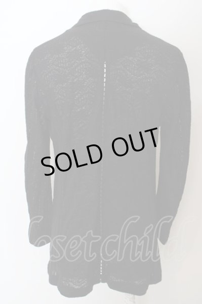 画像2: BUFFALO BOBS / LORETO-LOTUS(ロレートロータス)レースカーディガンチェスター 1-2 ブラック O-24-04-15-028-BU-to-YM-ZT342 (2)