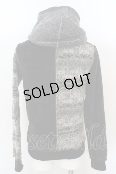 画像4: FranCisT_MOR.K.S. / パッチワークボアニットパーカー 2 グレー O-24-04-15-002-Fr-to-YM-ZT204 (4)