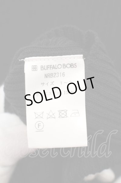 画像3: BUFFALO BOBS / ZEN-TURTLE (ゼンタートル)リブ編みニットソー 1-2 ブラック O-24-04-15-030-BU-to-YM-ZT342 (3)