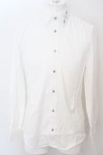 画像1: BUFFALO BOBS / ストーン襟ドレスシャツ 2 ホワイト O-24-04-15-031-BU-sh-YM-ZT461 (1)