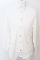 BUFFALO BOBS / ストーン襟ドレスシャツ 2 ホワイト O-24-04-15-031-BU-sh-YM-ZT461