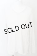 【セール】ZARA / リラックスフィットVネックカットソー EU XL ホワイト O-24-04-15-032-ZA-to-YM-ZT461