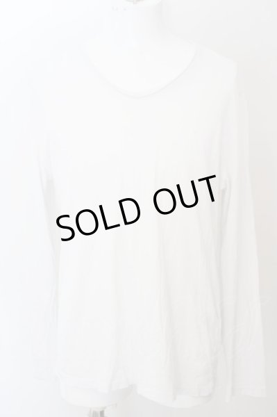 画像1: ZARA / リラックスフィットVネックカットソー EU XL ホワイト O-24-04-15-032-ZA-to-YM-ZT461 (1)