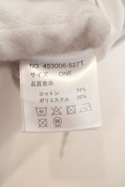 画像3: NO ID. BLACK / ジオメトリックプリント7分袖BIG-Tシャツ ONE ホワイト O-24-04-15-036-NO-ts-YM-ZT353
