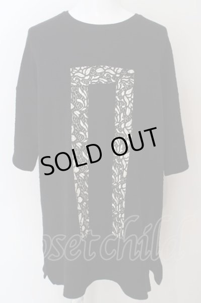 画像1: NO ID. BLACK / NOレースBIG-Tシャツ ONE ブラック O-24-04-15-037-NO-ts-YM-ZT0418 (1)
