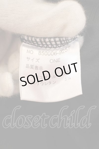 画像3: NO ID. / テレコレイヤードドルマンスリーブTシャツ ONE ブラック O-24-04-15-038-NO-ts-YM-ZT353 (3)