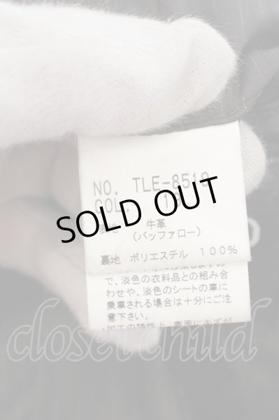 画像5: TORNADO MART / バッファローレザーピークドラペルテーラードジャケット M ブラック O-24-04-15-039-TO-ou-YM-ZT-ML007 (5)