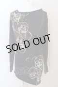 CIVARIZE / Spiteful チェーン付きドレープカットソー 44 ブラック O-24-04-15-043-CI-to-YM-OS