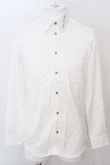 BUFFALO BOBS / ストーン襟ドレスシャツ 2 ホワイト O-24-04-15-004-BU-sh-YM-ZT0418