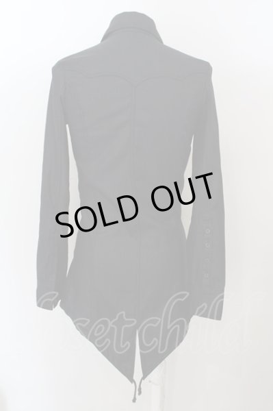 画像2: CIVARIZE / コーティングウエスタンモッズシャツ 44 ブラック O-24-04-15-048-CI-sh-YM-OS (2)