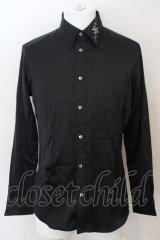 BUFFALO BOBS / ストーン襟ドレスシャツ 2 ブラック O-24-04-15-005-BU-sh-YM-ZT0418