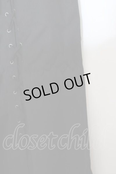 画像2: CIVARIZE / Burrow 編み上げレイヤードワイドパンツ 44 ブラック O-24-04-15-061-CI-pa-YM-OS (2)