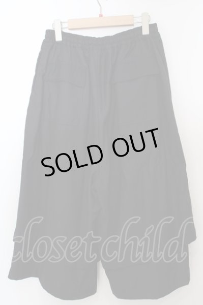 画像3: CIVARIZE / Burrow 編み上げレイヤードワイドパンツ 44 ブラック O-24-04-15-061-CI-pa-YM-OS (3)