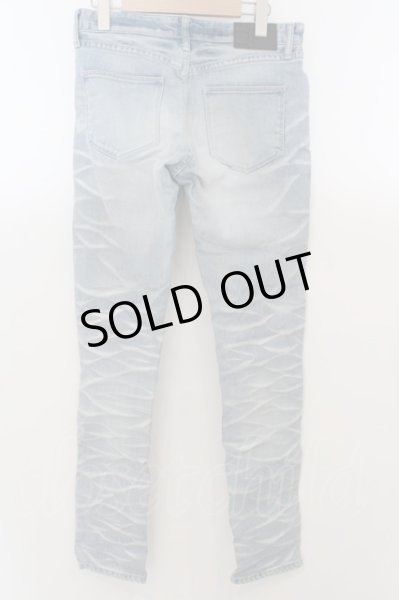 画像3: FUGA / スプレーヒゲ加工ストレッチスキニーデニムパンツ 42 ライトブルー O-24-04-15-065-FU-pa-YM-ZT416 (3)