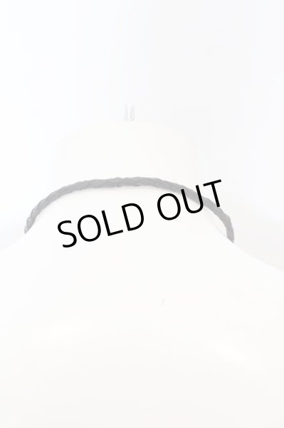 画像2: Roen / レザーループタイ  ブラックｘシルバー O-24-04-15-071-Ro-za-YM-ZT220 (2)