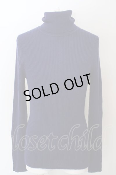 画像1: DEAN&McQUEEN / リブタートルネックニットソー 3 ブルー O-24-04-15-013-DE-to-YM-ZT217 (1)