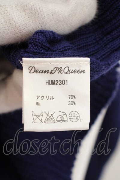 画像3: DEAN&McQUEEN / リブタートルネックニットソー 3 ブルー O-24-04-15-013-DE-to-YM-ZT217