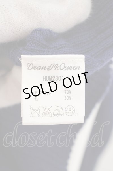 画像3: DEAN&McQUEEN / リブタートルネックニットソー 3 ブルー O-24-04-15-013-DE-to-YM-ZT217 (3)