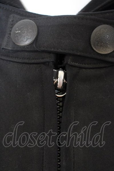 画像2: BLACK HONEY CHILI COOKIE / crow cardigan カーディガン 2 ブラック O-24-04-15-021-BL-to-YM-ZT174 (2)