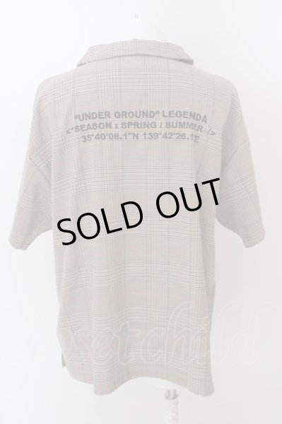 画像2: LEGENDA / ハーフジップ半袖チェックトップス F ライトブラウン O-24-04-16-027-LE-to-YM-OS (2)