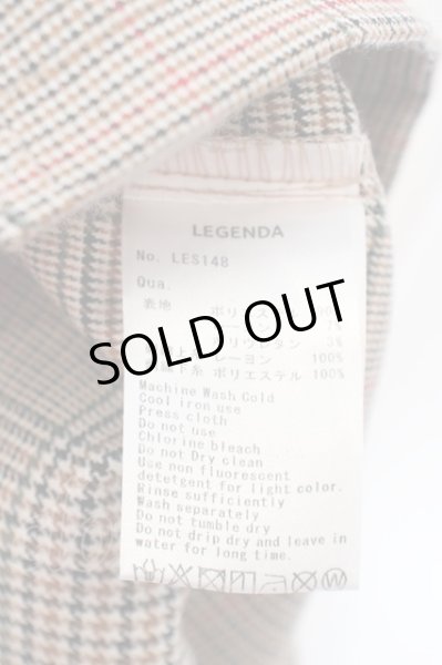 画像3: LEGENDA / ハーフジップ半袖チェックトップス F ライトブラウン O-24-04-16-027-LE-to-YM-OS (3)