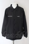 【WINTERセール】A'GEM9 / バックプリントコーチジャケット F ブラック O-24-04-16-044-A'-ja-YM-ZT213