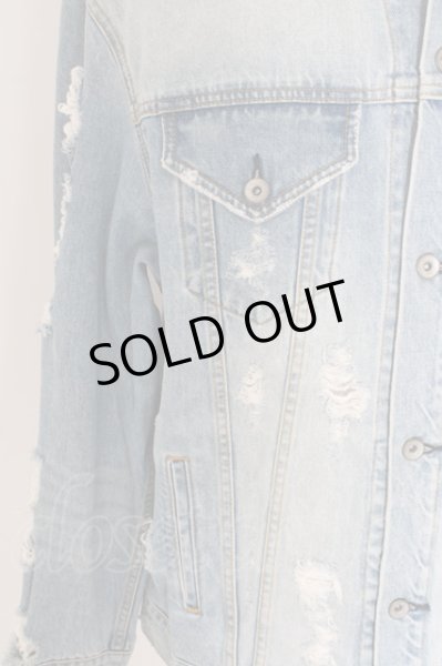 画像3: LEGENDA / FlowerEmbroideryヴィンテージクラッシュデニム M ライトインディゴ O-24-04-16-046-LE-ja-YM-ZT0418 (3)