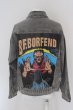 画像2: .KOM / BF.BORFEND ディストゥレストダメージデニムジャケット Gジャン L グレー O-24-04-16-048-KO-ja-YM-ZT204 (2)