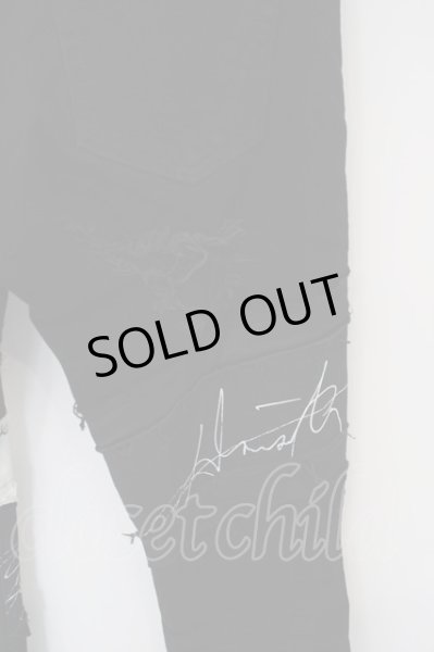 画像6: FAGASSENT / -EAGLE-Stretch Black Denimパンツ 30 ブラック O-24-04-16-052-FA-pa-YM-OS (6)