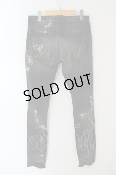 画像4: FAGASSENT / RANBU 乱舞 デストロイデニムパンツ 30 ブラック O-24-04-16-055-FA-pa-YM-ZT213 (4)