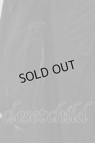 画像2: LGB / SARROUEL コーティングクラックサルエルパンツ 2 ブラック O-24-04-16-058-LG-pa-YM-ZT294 (2)