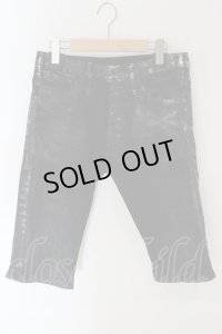 LGB / LAZY WOLF/H/F【メンズ27】コーティングハーフパンツ 27 シルバー（ブルー）ｘブラック O-24-04-16-059-LG-pa-YM-ZT302