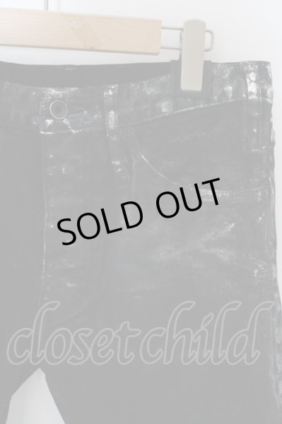 画像2: LGB / LAZY WOLF/H/F【メンズ27】コーティングハーフパンツ 27 シルバー（ブルー）ｘブラック O-24-04-16-059-LG-pa-YM-ZT302 (2)