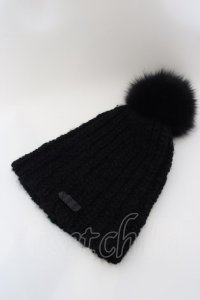 【WINTERセール】IFSIXWASNINE / ボンボン付きニットキャップ  ブラック O-24-04-16-060-IF-za-YM-ZT201