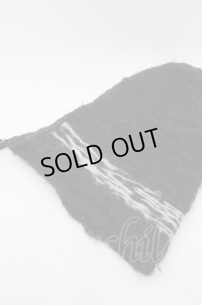 画像2: KMRii / モヘアボーダービーニーキャップ  ブラック O-24-04-16-061-KM-za-YM-OS (2)