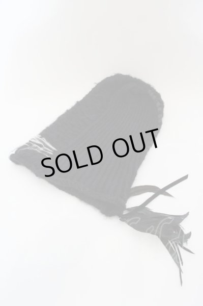 画像3: KMRii / モヘアボーダービーニーキャップ  ブラック O-24-04-16-061-KM-za-YM-OS (3)