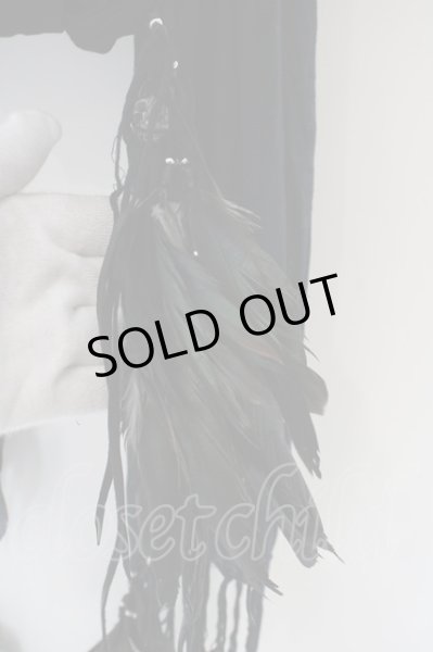 画像4: KMRii / フェザーストール  ブラック O-24-04-16-065-KM-za-YM-ZT218 (4)