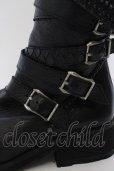 画像3: KMRii / Crush Strap Boots/RFM　ロングブーツ 39 ブラック O-24-04-16-070-KM-sho-YM-ZT4000