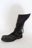 画像4: KMRii / Crush Strap Boots/RFM　ロングブーツ 39 ブラック O-24-04-16-070-KM-sho-YM-ZT4000