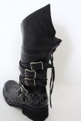 画像5: KMRii / Crush Strap Boots/RFM　ロングブーツ 39 ブラック O-24-04-16-070-KM-sho-YM-ZT4000