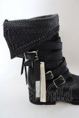 画像11: KMRii / Crush Strap Boots/RFM　ロングブーツ 39 ブラック O-24-04-16-070-KM-sho-YM-ZT4000